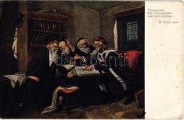 ** T2/T3 Talmudisté / Talmudists, Jewish Art Postcard, Judaica. D.K. & Co. P. 691. S: S. Kohn  (EK) - Unclassified