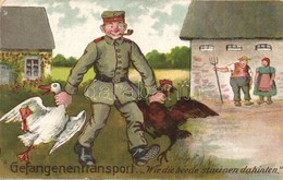 T2/T3 Gefangenentransport. Wie Die Beede Staunen Dahinten / WWI K.u.K. Military Humour, Transport Of The Prisoners Of Wa - Non Classés