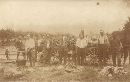 ** T2 Első Világháborús Osztrák-magyar Tábori Konyha Szekérre építve A Szolgálatosokkal / WWI K.u.K. Military Field Kitc - Non Classés