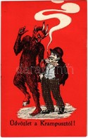 T2 1914 Üdvözlet A Krampusztól! / Greetings From The Krampus. C.H.W. VIII/2. 2505-4. - Non Classés