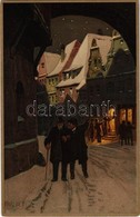 ** T2 Gentlemen On The Streets In Winter. Meissner & Buch Postkarten Serie 1478. 'Prosit Neujahr' Litho S: Paul Hey - Non Classificati