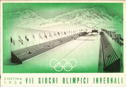 ** T2/T3 1956 Cortina, VII Giochi Olimpici Invernali / 1956 VII Winter Olympic Games In Cortina D'Ampezzo, Ski Stadium S - Unclassified