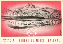 ** T2/T3 1956 Cortina, VII Giochi Olimpici Invernali / 1956 VII Winter Olympic Games In Cortina D'Ampezzo, Misurina Trac - Non Classés