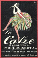 ** T1 Le Calze Si Comprano Al Modernissimo. Bologna, Ang. Re Enzo / 'Modernissimo' Italian Stockings Advertisement. Mina - Non Classés