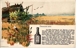 * T2/T3 Ungarische Tanya. Brázay-féle Sósborszesz Reklám / Hungarian Savory Wine Spirits Advertisement, Bruchsteiner E S - Non Classificati