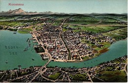 ** T1/T2 Konstanz Am Bodensee Map - Ohne Zuordnung