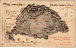 T2/T3 1900 Magyarország. A M. Korona Országainak Egyesített Címere. Földrajzi Kiadása I. Sorozat (tulajdonos Stohanzl Ed - Unclassified