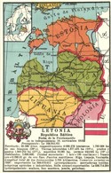 ** T2/T3 Letonia. Republica Báltico / Latvia Map, Baltic States (Rb) - Non Classés