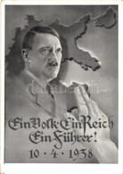 T3 1938 Ein Volk, Ein Reich, Ein Führer! Adolf Hitler, NSDAP German Nazi Party Propaganda + 1938 Wien Ein Volk, Ein Reic - Zonder Classificatie