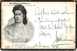 T3 1898 Erzsébet Királyné (Sissi) Gyászlapja / Kraljica Jelisava / Empress Elisabeth Of Austria Obituary Postcard (szaka - Zonder Classificatie