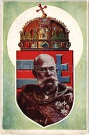 ** T3 Ferenc József Császár A Magyar Címerben. Wottitz Manfréd / Franz Joseph In The Hungarian Coat Of Arms (r) - Unclassified