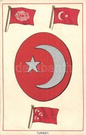 ** T2 Turkey. Turkish Flags. E.F.A. Series Of Coats Of Arms & Flags - Unclassified