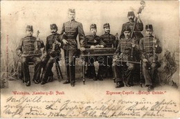 T2 1899 Zigeuner-Capelle 'Balogh Czésár', Weinhütte In Hamburg-St. Pauli / Gypsy Music Band With Cimbalom - Zonder Classificatie