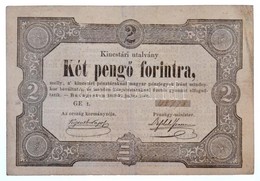 1849. 2Ft 'Kincstári Utalvány', '48778' Sorszámmal T:III / Hungary 1849. 2 Forint With '48778' Serial Number C:F
Adamo G - Non Classés