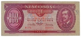 1947. 100Ft 'B174 040874' Sorszámmal T:III Szép Papír / Hungary 1947. 100 Forint With 'B174 040874' Serial Number C:F Fi - Ohne Zuordnung