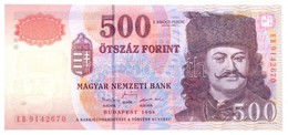 1998. 500Ft 'EB 9142670' T:I / 
Hungary 1998. 500 Forint 'EB 9142670' C:UNC
Adamo F54.1 - Unclassified