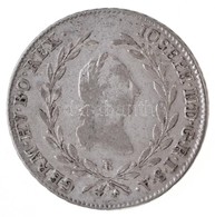 1788B 20kr Ag 'II. József' Koszorú Felső Szárai Nem érnek össze (6,57g) T:2- / Hungary 1788B 20 Kreuzer Ag 'Joseph II' T - Non Classificati