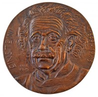 Osváth Mária (1921-1998) 1975. 'Einstein 1879-1955' Egyoldalas Br Plakett (137mm/436,4g) T:1- / Hungary 1975. 'Einstein  - Non Classificati