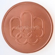 Kanada 1976. 'XXIe Olympiade Montréal 1976' Kétoldalas Cu, Olimpiai Résztvevői Emlékérem, Eredeti Tokban (39,63g/45mm) T - Non Classés