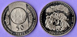 Kazakhstan 2014.   50 Tenge.  KOKPAR. Customs, National Games Of Kazakhstan. UNC. - Kazakistan