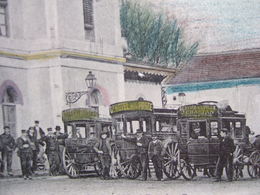 Delcampe - 26 - MONTELIMAR - " LA GARE - ATTELAGES PRET AU DEPART..." VOIR LES SCANS... - Montelimar