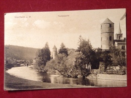 AK Wertheim Tauberpartie Flußansicht 1912 - Wertheim