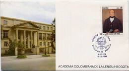 Lote 1551F, Colombia,1981, SPD-FDC, Andres Bello, Writer, Colombian Language Academy - Kolumbien