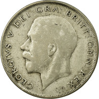 Monnaie, Grande-Bretagne, George V, 1/2 Crown, 1922, TB+, Argent, KM:818.1a - K. 1/2 Crown