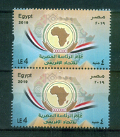 EGYPT / 2019 / THE EGYPTIAN PRESIDENCY OF THE AFRICAN UNION / AU / UA / PYRAMIDS / MAP / FAG / MNH / VF - Neufs