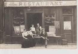 CAFE. RESTAURANT.    CPA CARTE PHOTO       A IDENTIFIER ET LOCALISER - Cafés