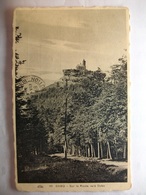 Delcampe - Carte Postale Dabo (57) Publicité Hotel Bour - Sur La Route Vers Dabo  (Petit Format Oblitérée 1938 Timbre 30 Centimes ) - Dabo