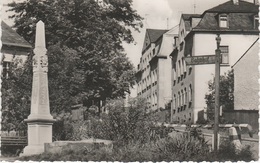 AK Elterlein Zwönitzer Straße Postsäule Bahnhof A Scheibenberg Schlettau Annaberg Grünhain Beierfeld Erzgebirge DDR - Elterlein