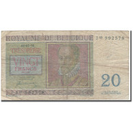 Billet, Belgique, 20 Francs, 1950-07-01, KM:132a, B - 20 Francos