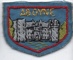 Ecusson Tissu Ancien/Brodé / ABOYNE/ Ecosse/ Vers 1960-1980    ET261 - Patches