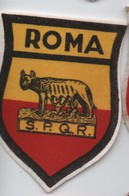 Ecusson Tissu Ancien/Imprimé/ROMA/Rome /ITALIE/ Vers 1960-1980    ET279 - Escudos En Tela