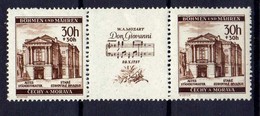 Böhmen Und Mähren 1941 Mi W Zd 27 (Zf/79/ZF) ** Mozart [130419XXVI] - Unused Stamps