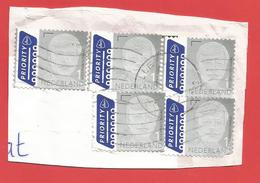 Enveloppe Timbrée Découpée    ( 5 Timbres Euros  Tres Jolis   ) Voir Photo - Covers & Documents