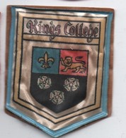 Ecusson Tissu Ancien/Imprimé /KINGS COLLEGE/Université /ANGLETERRE/ Vers 1960-1980    ET290 - Escudos En Tela