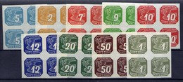 Böhmen Und Mähren 1943 Mi 117-125 **, Viererblocke [130419XXVI] - Unused Stamps