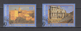 NATIONS  UNIES  N Y  2000      N° 830-831  OBLITERES   CATALOGUE YVERT - Used Stamps
