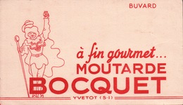 Ancien BUVARD Illustré  Moutarde BOCQUET - Moutardes