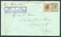 1932 Tanganyika Airmail TPO Railway Cover - London England - Tanganyika (...-1932)