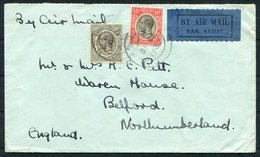 1932 Tanganyika Airmail Cover - Northumberland GB - Tanganyika (...-1932)