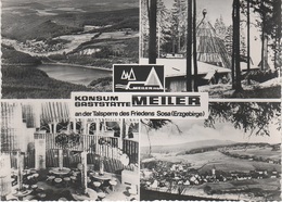 AK Sosa HO Konsum Gaststätte Meiler A Kohlemeiler Köhlerhütte Eibenstock Blauenthal Wolfsgrün Wildenthal Erzgebirge DDR - Sosa