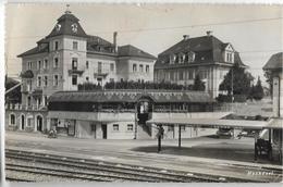 HOCHDORF: Bahnhof Mit Hotel Post 1946 - Hochdorf