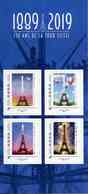 COLLECTOR 2019 Avec 4 Timbres Adhésifs "130 Ans De La TOUR EIFFEL - ID Timbre LETTRE VERTE" - Collectors