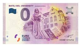 0 Euro Billet Souvenir Slovaquie 2018 - Banska Bystrica - L'université Matej Bel - Autres & Non Classés