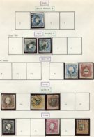 12370 PORTUGAL  N° 2, 6/6a, 11, 12, 13, 14, 15, 18, 21, 23 °  1853-66   B/TB - Used Stamps