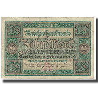 Billet, Allemagne, 10 Mark, 1920, 1920-02-06, KM:67a, TTB - 10 Mark