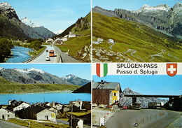 SPLÜGEN-PASS Zoll Auto Bus Stempel Bodenhaus - Splügen